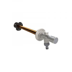 Kemper - Robinet ext&eacute;rieur antigel, avec poign&eacute;e de commande, Bronze, DN15 (1/2'), &eacute;paisseur de paroi 150-415mm