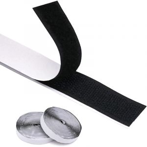 scratch autocollant double face, adh&eacute;sif puissant, 20 mm x 8 m, bande velcro autocollant, pour cadres photo, tapis, moustiquaires,Bande