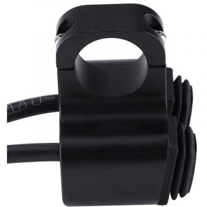 22mm 7/8" Etanche Guidon Phare Commutateur 12V16A Spot Light Lamp Interrupteur &agrave; Double Usage 3 Positions Interrupteur On/Off Bouton en CNC Alliage