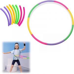 Hula Hoop de fitness, 8 sections, pour enfants, poids r&eacute;glable, cerceau pour enfants, cerceau pour enfants, cerceau de gymnastique pour enfants
