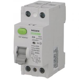 Noark - Interrupteur Différentiel 2P 63A / 30mA / type ac