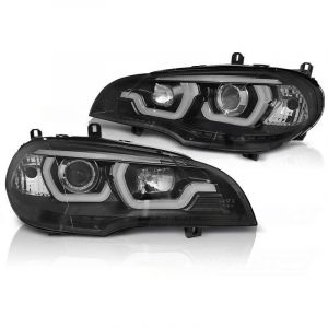 Viking Choice - Phares double halo jantes bmw X5 E70 07-13 noir - Le noir