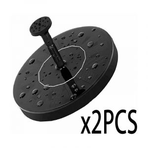 Fontaine solaire, pompe d'étang solaire avec pompe de fontaine solaire monocristalline de 1,5 W, pompe solaire extérieure 7 V pour étang de jardin,