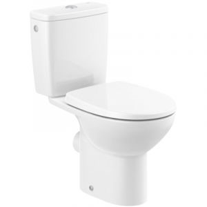 Pack WC sans bride Victoria - Roca - Sortie horizontale et alimentation lat&eacute;rale - 76x35,5cm