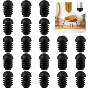 Alovez - Embout Pied de Chaise 50 Pcs Embouts Ronds Bouchon de Tuyau de Chaise Protection Pied de Chaise Embout Entrant Rond pour Pied de Chaise pour