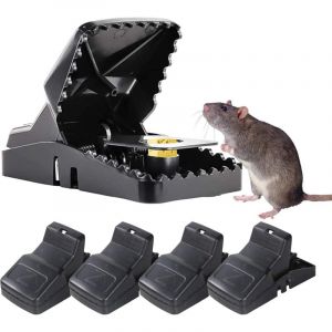 5pcs Tapette&agrave; Souris，piege a Souris，piege a Rat，tapette&agrave; Rat，Pi&egrave;ge &agrave; Souris r&eacute;utilisable, Facile &agrave; Installer, Puissance d'attaque puissante, tr&egrave;s
