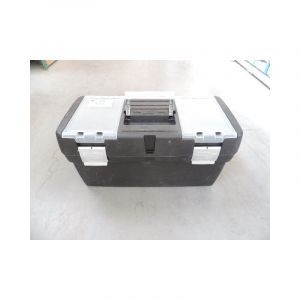 EID - Valise vide pour outillage en plastique noir 570x250x280mm 3 compartiments + etage