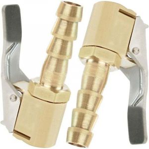 2 Pi&egrave;ces Embout de Gonflage,Embout Gonflage Pneu Voiture,Embout Gonfleur avec Clip,Gonflage Valve Clip Pince Connecteur Adaptateur,pour Valves de