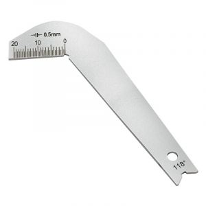 Sollbry - Jauge de Foret, Guide d'angle d'affûtage, Jauge d'affûtage de Foret, Guide de Foret d'angle en Acier Inoxydable, Outil d'affûtage de Foret