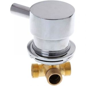 Tuserxln - Mitigeur Cabine de Douche mélangeur de vanne de mélange d'eau froide chaude robinet de sortie deux en un G1/2 'pour la salle de