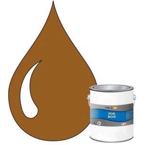 Peinture - POK - POK BOIS - Glyc&eacute;rophtalique - Satin&eacute; - 1L - RAL 8001 Brun terre de Sienne