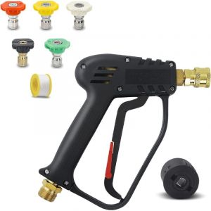 4000 PSI Pistolet pour Nettoyeur Haute Pression avec connecteur Schlauch M22 14MM, connecteur Rapide Nilfisk, Panneau de Pistolet de Lavage