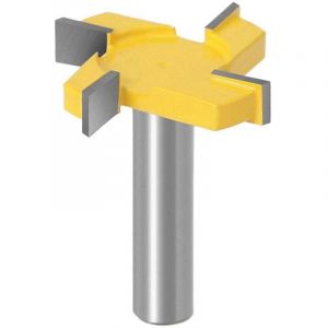 Fraise &agrave; raboter, 12mm Tige Routeur Bit, Fraise &agrave; aplatir, Fraise &agrave; plaque, Fraise &agrave; bois pour d&eacute;fonceuse, T Forme Routeur, pour le travail du bois