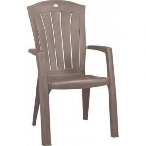 Allibert Santorini chaise de jardin couleur cappuccino