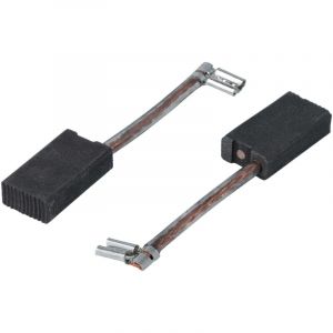 Vhbw - 2x balais charbon 6,2 x 12,5 x 23 mm compatible avec Bosch gcm 80 sj, 800 sj, 8 sde, 8 sjl, 8000 sj scie à onglet, tronçonneuse