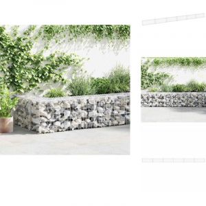 Mur en gabion avec couvercles Acier galvanisé 900x30x50 cm - Mur En Gabion - Cloture Metallique - Panneau De Clore - Barrieres Exterieur - Decoration