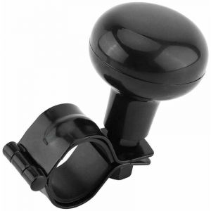 Gabrielle Boule de Volant,Boule Volant Tracteur Tondeuse Bouton Spinner Noir Universel Voiture Bouton de Volant Robuste Spinner Poignée Boule