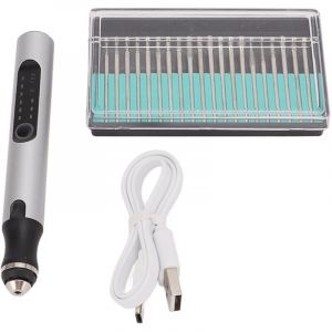 Stylo de Gravure &eacute;lectrique, Kit D'outils de Gravure &agrave; 3 Vitesses avec 20 Pochoirs, Machines de Gravure Rechargeables USB 10 W, Outil Rotatif sans