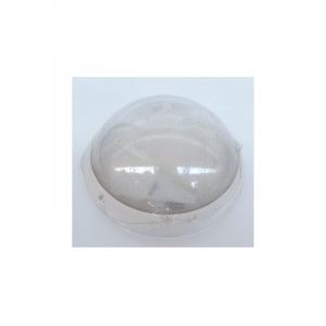 Hublot fluo 21W &oslash; 300mm blanc polycarbonate avec lampes 4000K 2D GR10-q et ballast elec CL2 IK10 IP44 option L'ebenoid 078861