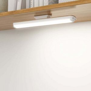 Lampe LED Dimmable de Placard 34 cm, Applique Murale Tactile et Rechargeable, Lumi&egrave;re R&eacute;glette Led Ajustable sous Meuble Cuisine Sans fil &agrave; 3 Modes