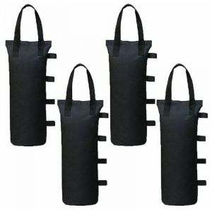Lot de 4 poids de tonnelle pour tonnelles et tonnelles, sacs de poids de sable pour pieds, tente d'ombrage, parasol.