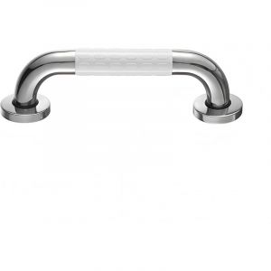 Barre d'appui de Douche( 30 cm Blanc), Barre d'Appui Antidérapant Poignée, Barre d'Appui en Acier Inox Murale, Poignée Baignoire de Sécurité de