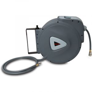 Wolketon Enrouleur de tuyau d'air comprim&eacute; Enrouleur automatique 30M Enrouleur de tuyau d&eacute;vidoir air comprim&eacute; 180&deg; enroulement d&eacute;roulement