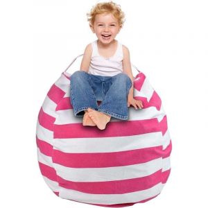 Rangement peluche, rangement chambre d'enfant, housses de pouf, sac de rangement, pouf, coussin de si&egrave;ge, enfant doux, polyvalent et confortable,