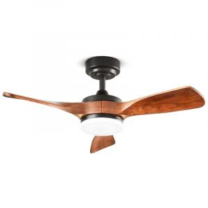 Perenz - Ventilateur Sirio en métal peint noir 18w led 7186 n ct Moteur dc