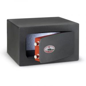 TECHNOSAFE &ndash; Coffre-fort &agrave; fixer &agrave; cl&eacute; double panneton, 2 p&ecirc;nes, 17 L, 21x34x30 cm