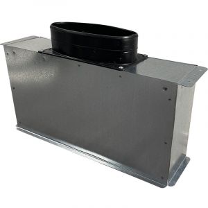 Pl&eacute;num pr&eacute;d&eacute;coup&eacute; isol&eacute; 5 faces &agrave; piquage lat&eacute;raux ou arri&egrave;re (non fournis) 500x150x225 - 160/250/200