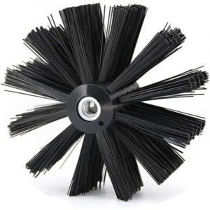 Brosse de nettoyage de chemin&eacute;e, brosse flexible en poils de nylon, t&ecirc;te de rechange pour la cuisine, la chemin&eacute;e, le tuyau de chemin&eacute;e (150 mm)