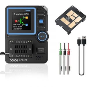 Testeur de transistor, testeur de transistor et de condensateur multifonctionnel, testeur de composants &eacute;lectroniques CMS pour les tests de capacit&eacute;,