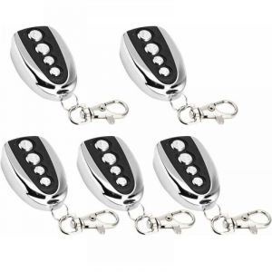 Lot de 5 ouvre-porte de garage &eacute;lectrique &agrave; t&eacute;l&eacute;commande, 433 MHz pour clonage de portail, de garage, de clonage &eacute;lectrique universel