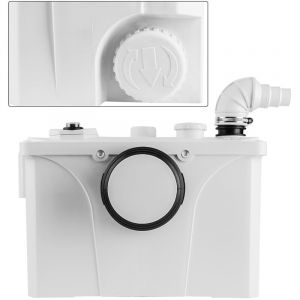 TolleTour station de relevage Eaux us&eacute;es Mati&egrave;res f&eacute;cales, Pompage Broyeur Sanitaire pour WC Douche 700W