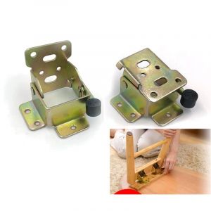 (1 paire) Rallonge de pied de table pliante autobloquante &agrave; 90 degr&eacute;s, support d'&eacute;tag&egrave;re pliante, support d'&eacute;tag&egrave;re t&eacute;lescopique dissimul&eacute; pour