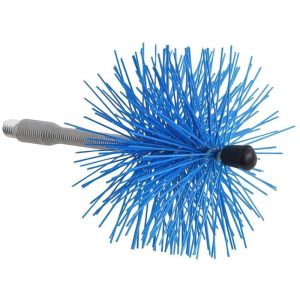 Hérisson de ramonage en nylon axe flexible 120 mm.