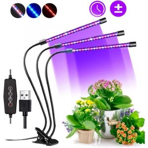 Rapanda - Eclairage horticole Lampe de Croissance,60 led Spectre complet Réglable Lampe Horticole Clipable Lampe de Plante avec 3 minuterie et
