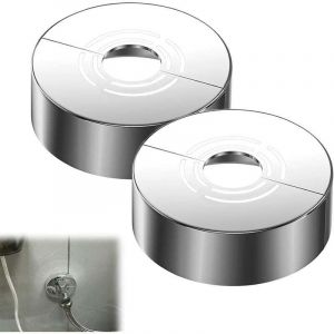 [JAMAIS UTILIS&Eacute;]Lot de 3 Rosace Mitigeur Douche 3 Tailles en 1,Rosace Robinet Divis&eacute;e pour &Oslash; 20,5 mm/25,5 mm/32,5 mm, Cache Tuyau pour Radiateur,