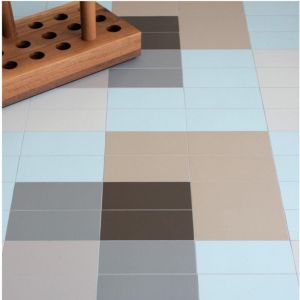Carrelage grès cérame Microtiles 5x5 cm Brique - Mat - boîte de 0.24 m2