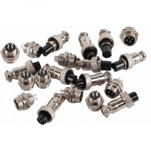 Connecteur Aviation 4 Broches, 10 Set Gx12 2/3/4/5/6pin Connecteur de Prise D'aviation, Connecteur D'aviation M&acirc;le Femelle pour Syst&egrave;mes