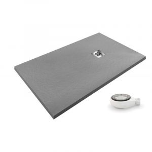 PDD - Receveur de douche extra plat airstone eco Gris Ral 7037 110X120