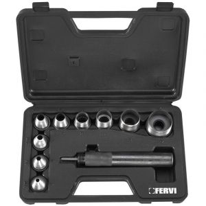 Coffret de 9 emporte pieces mecanique 5-32 mm Fervi 0081