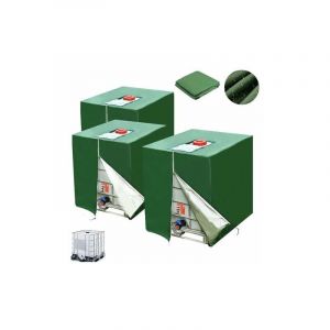 Lablanc - Bache pour Cuve 1000L ibc, 3 Pièces 210D Réservoir d'eau Couvercle, Anti-UV Anti-poussière Housse salon de jardin, Bâche de Protection Cuve