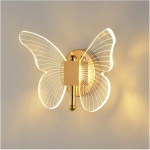 papillon Applique murale LED papillon, luminaire décoratif d'intérieur au design nordique moderne et créatif
