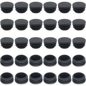 Embout de Chaise 25mm 50 Pi&egrave;ces Bouchon pour Tube Rond Embout pour Tube Embout Tube Rond Bouchons de Tubes Rond Embout Entrant Rond Bouchon pour Pied