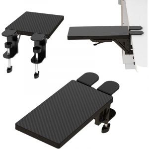 Plateau d'Extension de Bureau, Support Ergonomique pour Clavier Sous Bureau d'ordinateur, Support Robuste pour Bras de Souris, Convient pour La