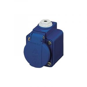Mennekes 10082&acirc; Schuko Prise Murale, 3&acirc; Plug-In Terminal, Protection Ip 44, 2p + E P&atilde;les, Courant 16&acirc; A, 230&acirc; V, Bleu