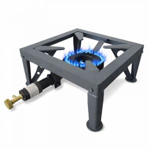 R&eacute;chaud &agrave; gaz 7500W Professionnel Charge 200Kg Tout fonte 4 pieds renforc&eacute;s - R&eacute;chaud Pro March&eacute; Cuisson Confiture, Paella INTEC