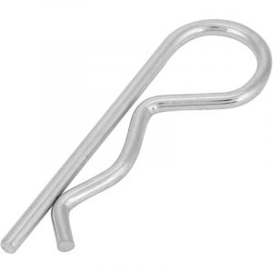 Goupille Fendue, 10pcs Galvanisé de Fer B Type Clavette à Goupille Clips Ressort Clips Épingle à Cheveux Zinc Plaqué Goupilles de Maintien(3.5 75mm)
